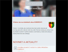Tablet Screenshot of koberovy.cz